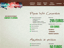 Tablet Screenshot of graficasmercurio.com